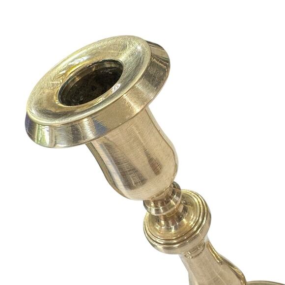 Heavy brass  Candlestick Holders 9.5” - Picture 3 of 7